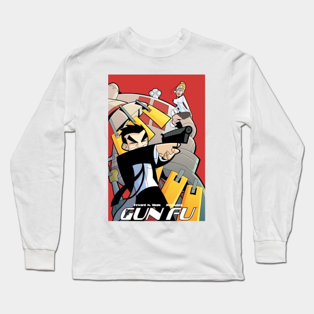 Gun Fu Long Sleeve T-Shirt by howardshum